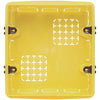 506E - scatola in resina da incasso quadrata per 6 moduli (3+3) serie civili 108x118x51‚5mm 